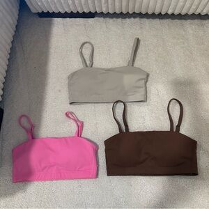 Aoxjox Amazon Women’s Workout Sports Bra Bandeau Top Bundle Set of 3 Size XS